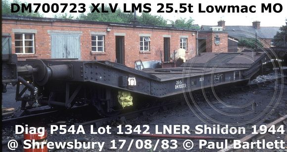 DM700723 XLV Lowmac MO @ Shrewsbury 1983-08-17