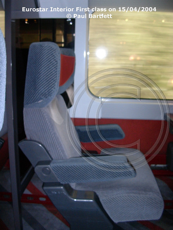 Eurostar seat 1st class 2004-04-15 © Paul Bartlett