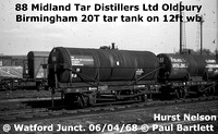 Midland Tar Distillers unfitted bitumen tank wagons