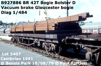 BR Bogie Bolster D Diag 1/484 Gloucester BDV JMV BDW YYV