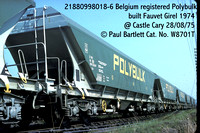 Belgian registered covered bogie hopper 'Polybulk' Cites TSL