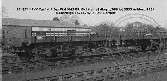 B748714 FVV Carflat A @ Eastleigh 82-11-15 © Paul Bartlett w