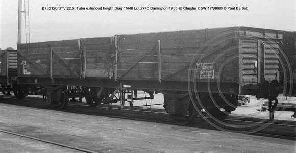 B732120 STV Tube extended height @ Chester C&W 80-08-17 � Paul Bartlett w