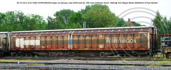83 70 279 5 315-2 EWS FERRYWAGON @ York Wagon Works 2012-06-08 � Paul Bartlett [1w]