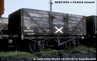 Cwm coke works Beddau internal user mineral wagons