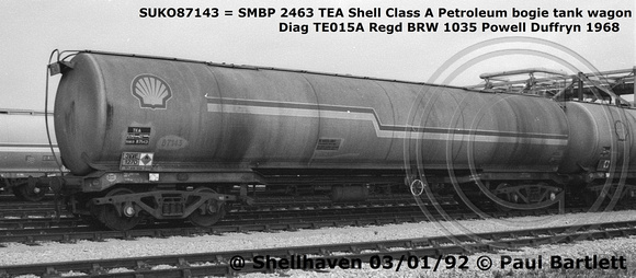SUKO87143 = SMBP 2463 TEA Shellhaven 92-01-03 © Paul Bartlett [W]