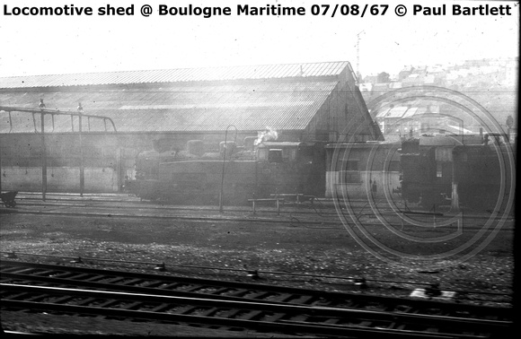 Locomotive shed @ Boulogne Maritime 1967-08-07