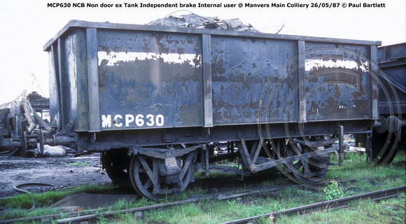 MCP630 NCB Non door ex Tank Internal user @ Manvers Main Colliery 87-05-26 © Paul Bartlett w