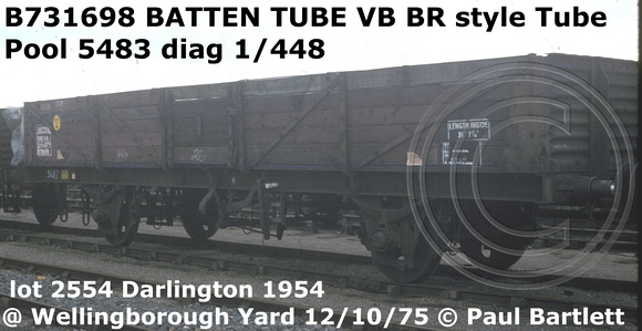 B731698 BATTEN TUBE VB @ Wellingborough 75-10-12