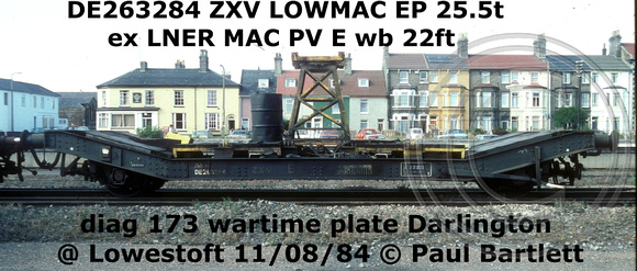 DE263284 ZXV LOWMAC EP @ Lowestoft 1984-08-11