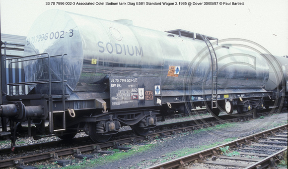 33 70 7996 002-3 Associated Octel Sodium tank @ Dover 87-05-30 � Paul Bartlett w
