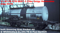 Etra - Ciba Geigy Italian ferry herbicide rail tank wagons