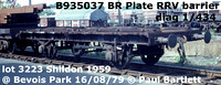 B935037 Plate RRV barrier d 1-434