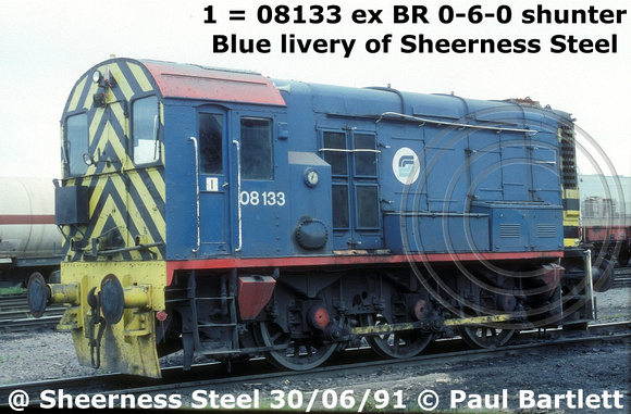 1 = 08133 at Sheerness Steel 91-06-30 [1]