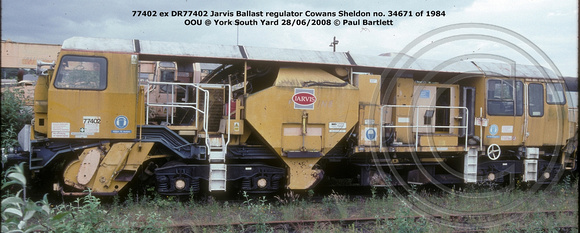 77402 Jarvis Regulator ex DR77402 @ York Leeman Rd 2008-06-28 © Paul Bartlett [1w]