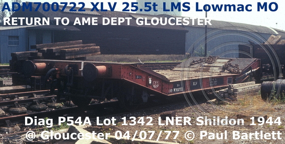 ADM700722 XLV LOWMAC MO @ Gloucester 1977-07-04