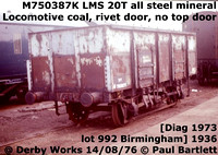 LMS Mineral wagons, loco coal, iron ore