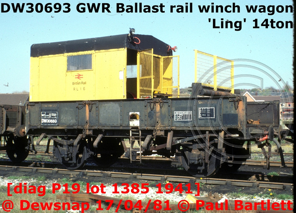DW30693 rail winch 14t at Dewsnap 81-04-17