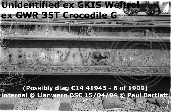 Unidentified ex GKIS Weltrol Crocodile G Internal @ Llanwern BSC 94-04-15  [08]