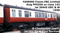 Fisons Weedkiller coaches FA99900 - 06 & tank wagons