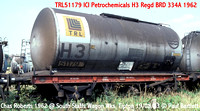 TRL Tiger Railcar wagons on BR, TTV, TTA, PHA, TEA