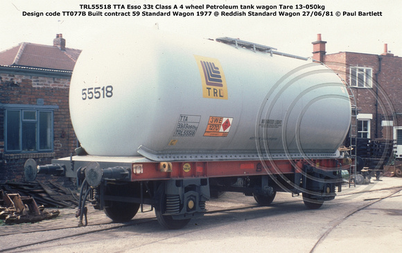 TRL55518 TTA Esso @ Reddish Standard Wagon 81-06-27 © Paul Bartlett w