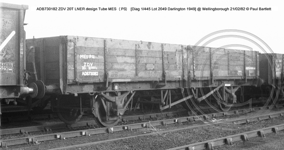 ADB730182 ZDV LNER design Tube @ Wellingborough 82-02-21 � Paul Bartlett w
