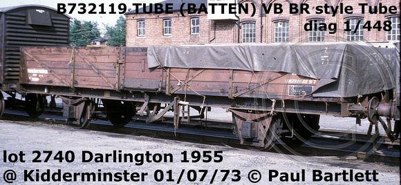 B732119 TUBE (BATTEN) VB @ Kidderminster 73-07-01