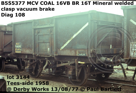 B555377 MCV COAL 16VB