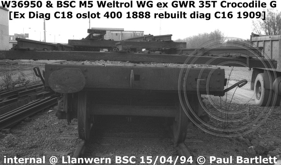 W36950 & BSC M5 Weltrol WG Crocodile G  Internal @ BSC Llanwern 94-04-15 [11]