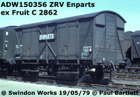 ADW150356 ZRV Enparts at Swindon Works 79-05-19