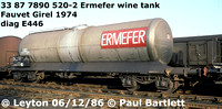 Ermefer Wine etc. French tank wagons