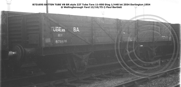 B731695 TUBE VB @ Wellingborough 75-10-12 © Paul Bartlett w