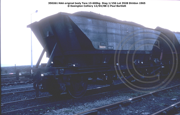 350261 HAA @ Easington Colliery 88-04-12 © Paul Bartlett w