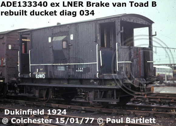 Paul Bartlett's Photographs | LNER Brake Vans; GER, NER