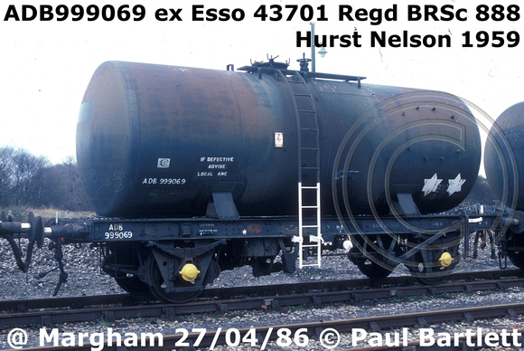 Paul Bartlett's Photographs | Esso Class B 22t Vac Brake Tank Wagons